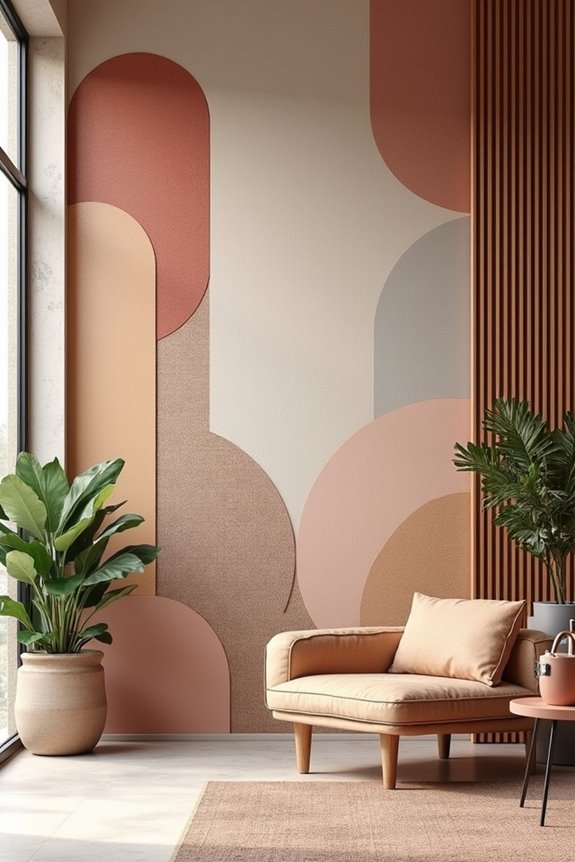 layered textures with bold cohesive art