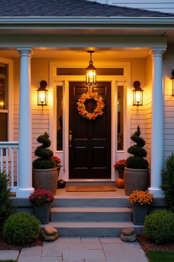 layered warm outdoor lighting