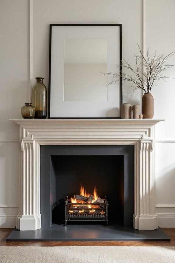 mantel focal point anchors space