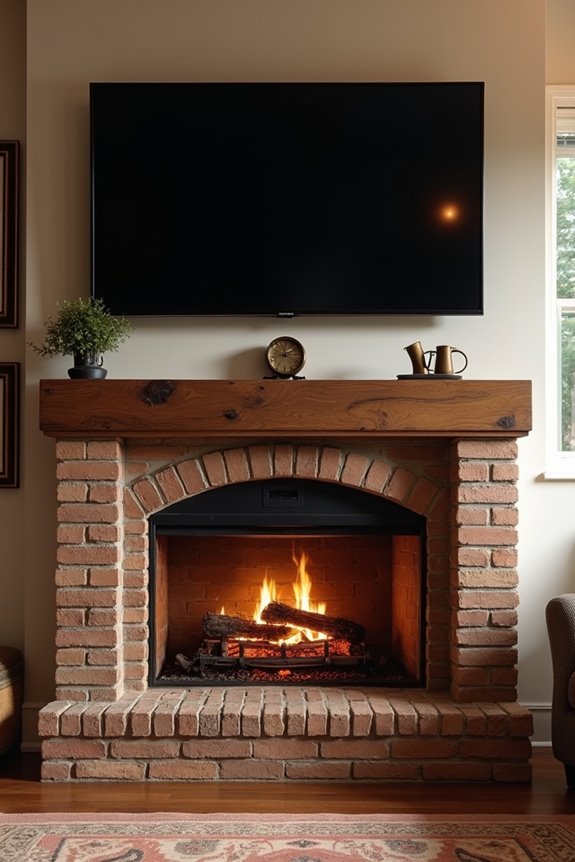 mantel shields heat protects tv