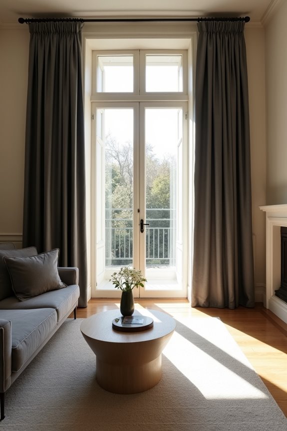matching curtains blend walls gracefully