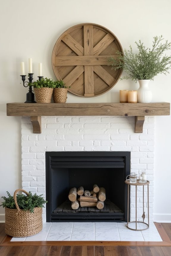 matching mantel to fireplace character