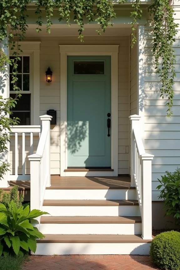 matching porch to house color creates calm cohesion