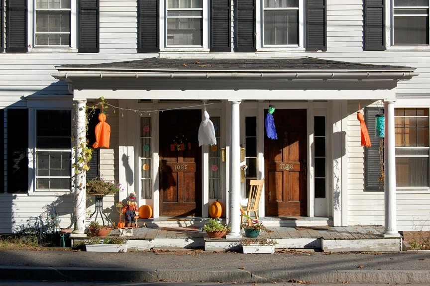 narrow front porch decoration tips