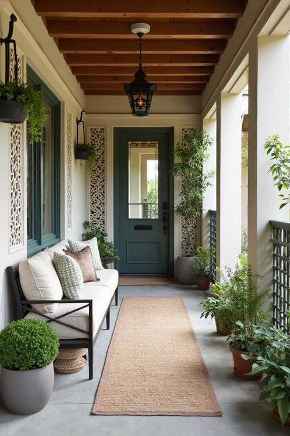 Space-Saving Ways to Decorate Your Narrow Front Porch 10 narrow porch zones for seating