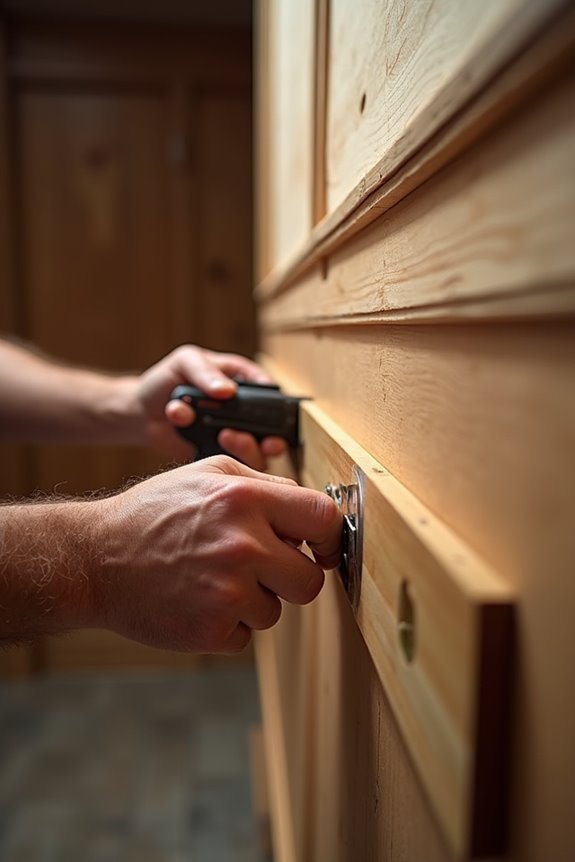 opposing nails for cross bracing strength