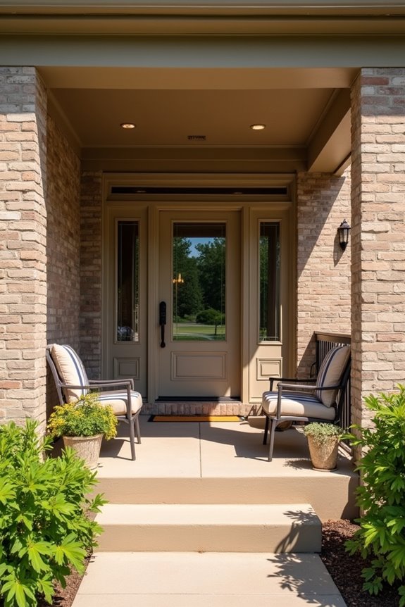 porch color brightens interior continuity