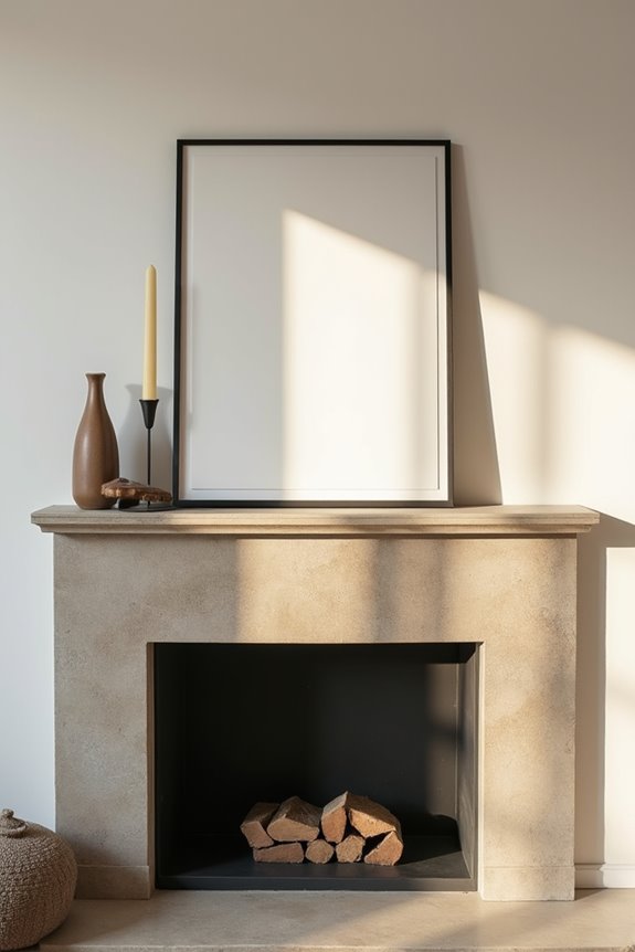 reserve empty space 30 40 mantel