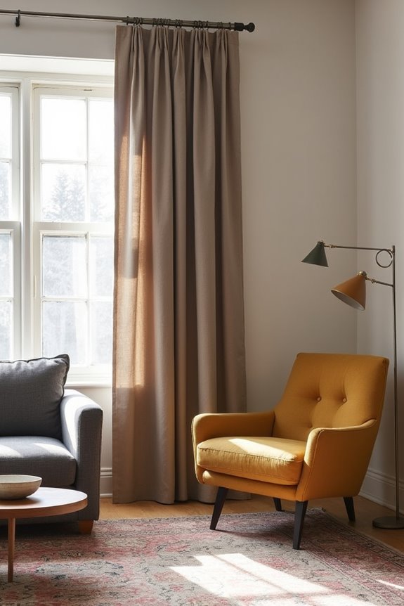 rug led curtain color harmony