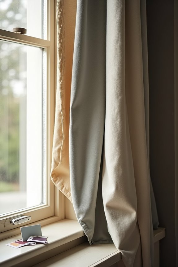test fabric samples under lighting conditions