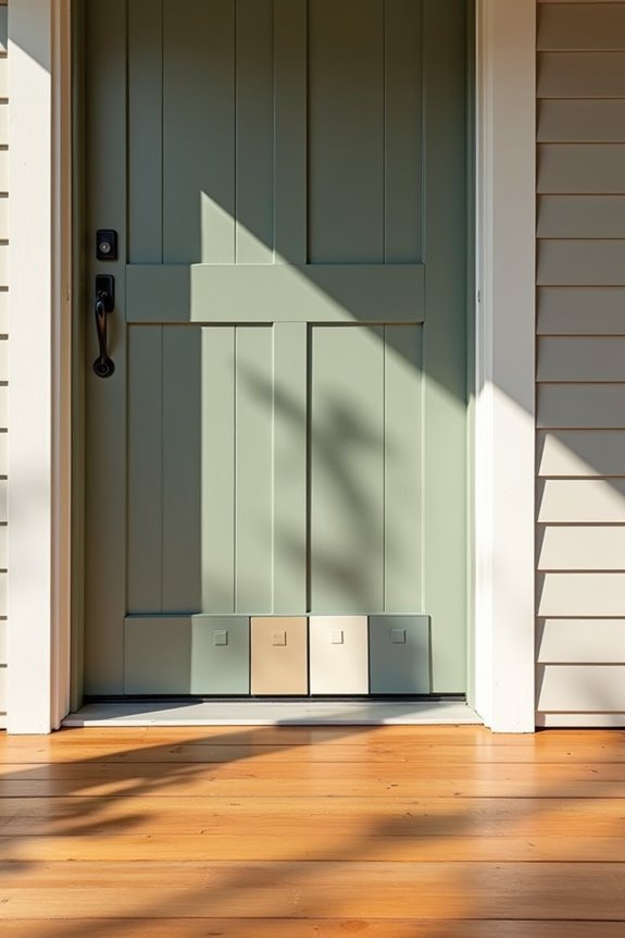 test porch color under varied lighting