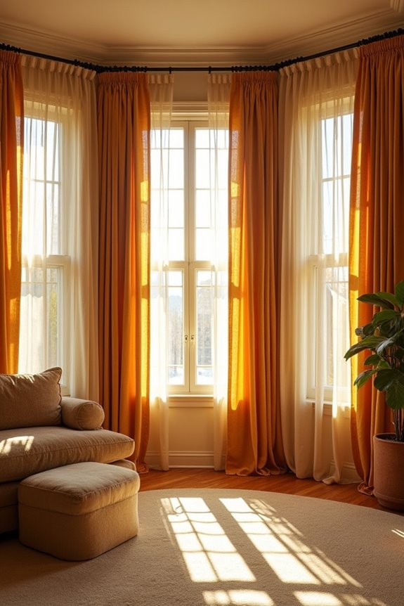 three curtain lengths float break puddle