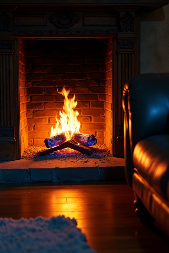 wood fireplace limited home heating viability
