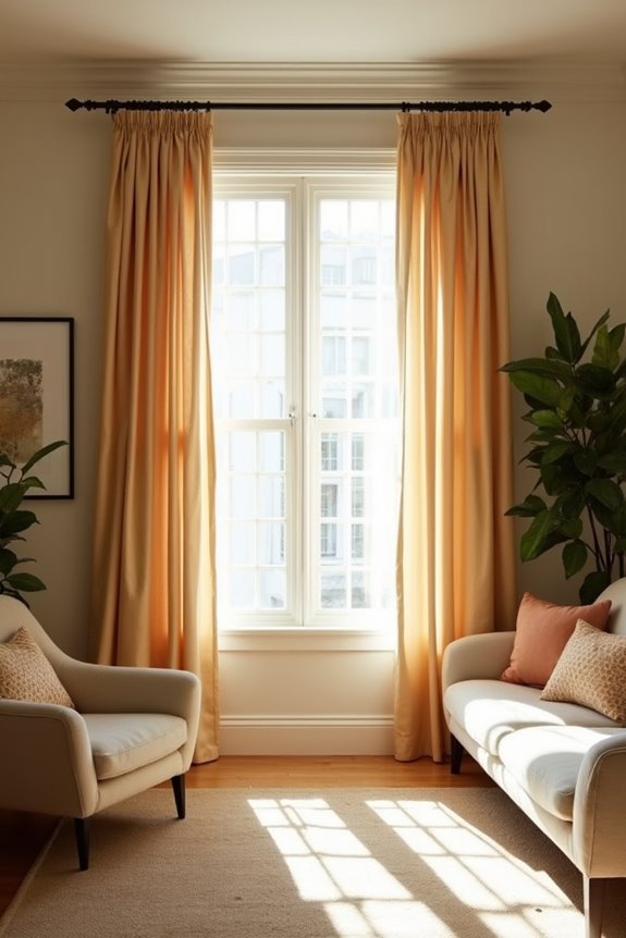 wrong curtain length and placement choices